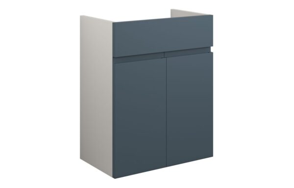 Kentucky 500mm Standard Basin Unit - Matt Arley Blue (Grey Cab)