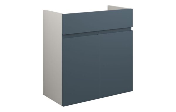 Kentucky 600mm Standard Basin Unit - Matt Arley Blue (Grey Cab)