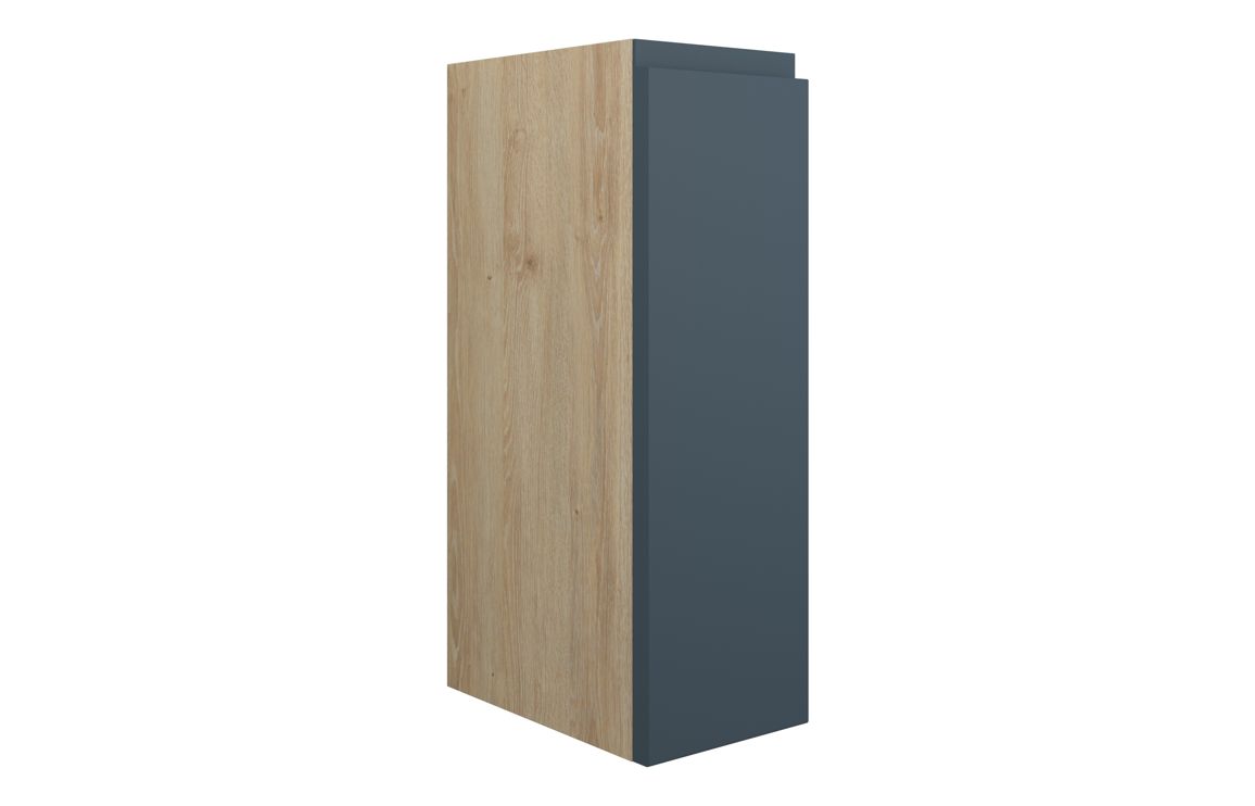 Kentucky 200mm Standard Toilet Roll Unit - Matt Arley Blue (Oak Cab)