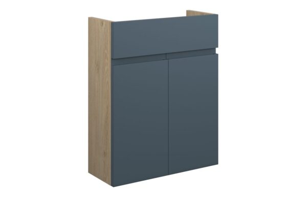 Kentucky 500mm Slim Basin Unit - Matt Arley Blue (Oak Cab)