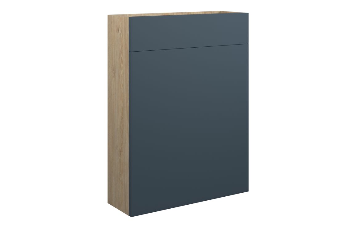Kentucky 600mm Slim WC Unit - Matt Arley Blue (Oak Cab)