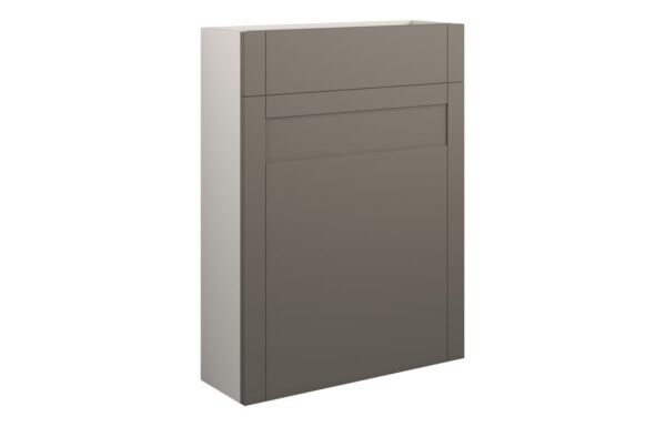 Arizona 600mm Slim WC Unit - Matt Stone (Grey Cab)