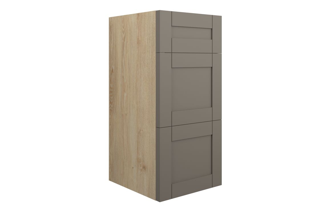Arizona 300mm Standard 3 Drawer Unit - Matt Stone (Oak Cab)