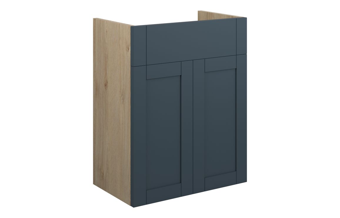 Arizona 500mm Standard Basin Unit - Matt Arley Blue (Oak Cab)