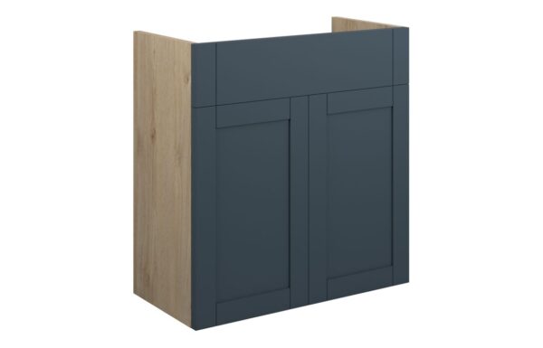 Arizona 600mm Standard Basin Unit - Matt Arley Blue (Oak Cab)