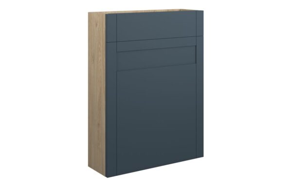 Arizona 600mm Slim WC Unit - Matt Arley Blue (Oak Cab)