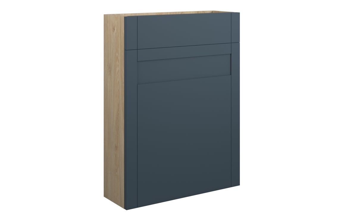 Arizona 600mm Slim WC Unit - Matt Arley Blue (Oak Cab)