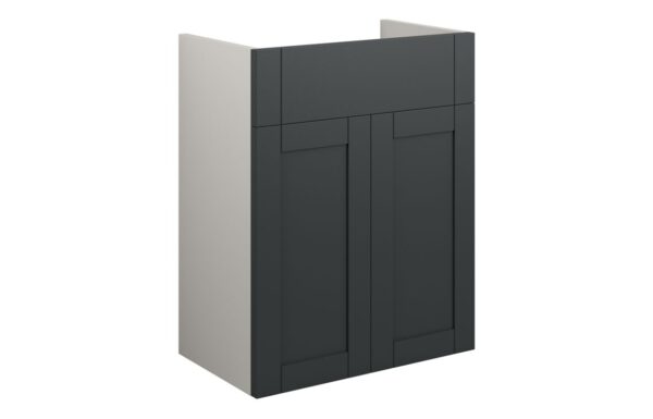 Arizona 500mm Standard Basin Unit - Matt Graphite Grey (Grey Cab)