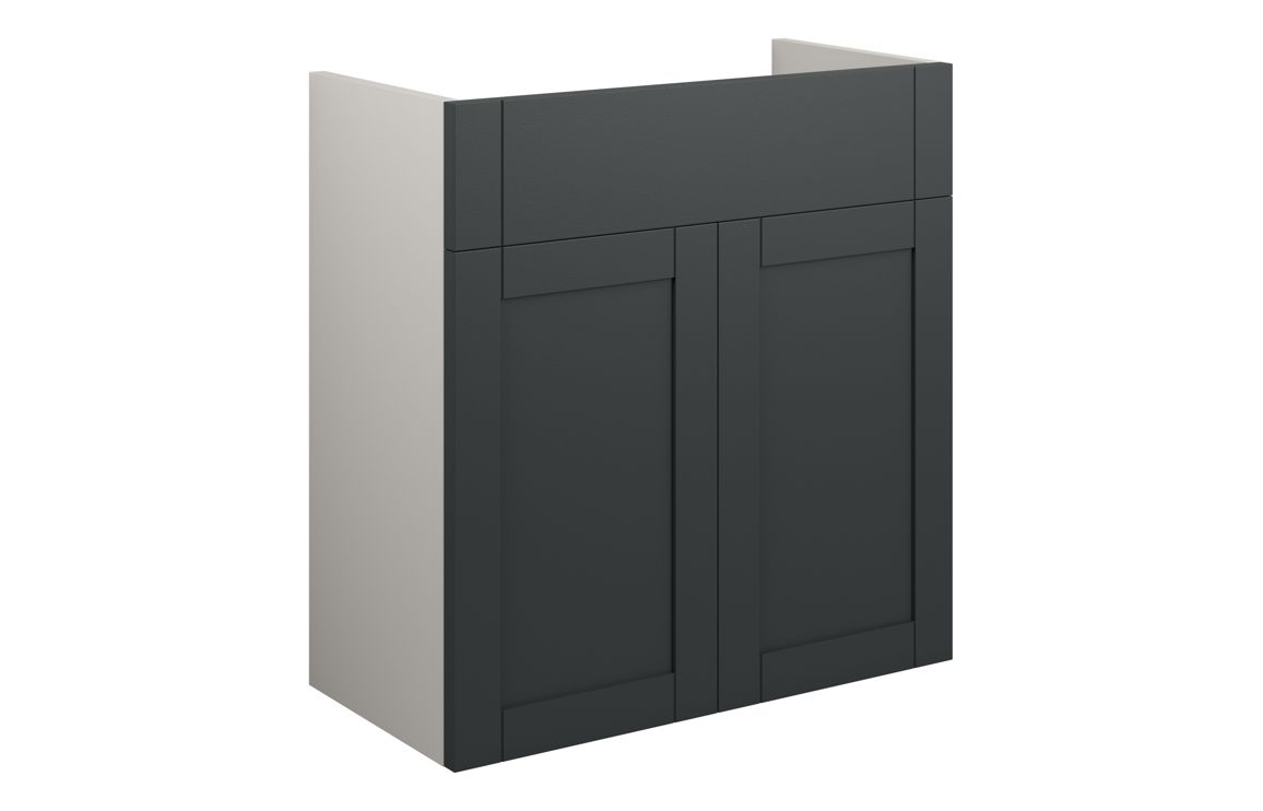 Arizona 600mm Standard Basin Unit - Matt Graphite Grey (Grey Cab)