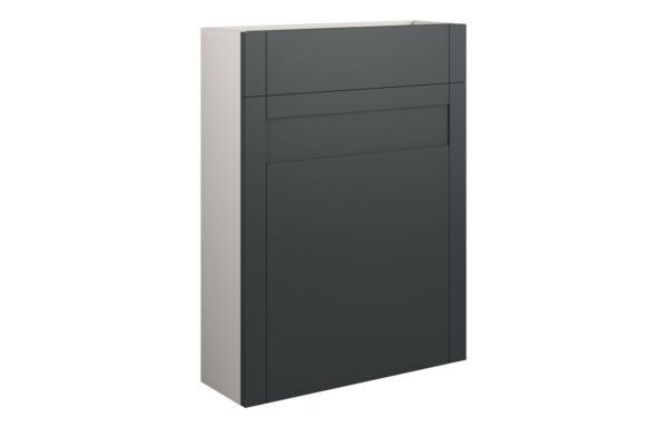 Arizona 600mm Slim WC Unit - Matt Graphite Grey (Grey Cab)