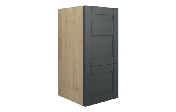 Arizona 300mm Standard 3 Drawer Unit - Matt Graphite Grey (Oak Cab)