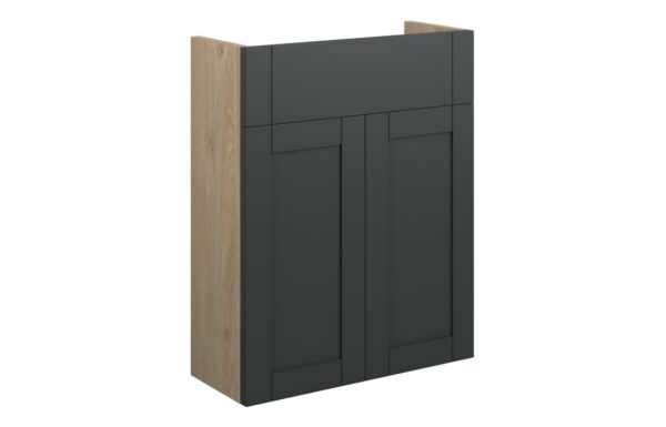 Arizona 500mm Slim Basin Unit - Matt Graphite Grey (Oak Cab)