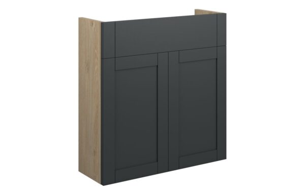 Arizona 600mm Slim Basin Unit - Matt Graphite Grey (Oak Cab)