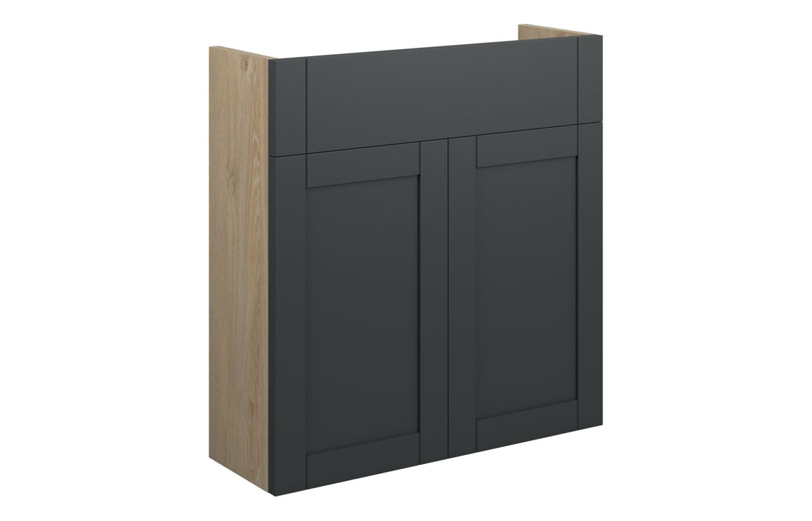 Arizona 600mm Slim Basin Unit - Matt Graphite Grey (Oak Cab)