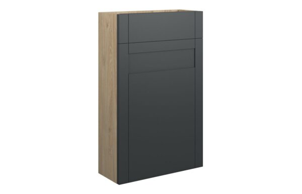 Arizona 500mm Slim WC Unit - Matt Graphite Grey (Oak Cab)
