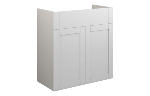 Arizona 600mm Standard Basin Unit - Matt White (Grey Cab)
