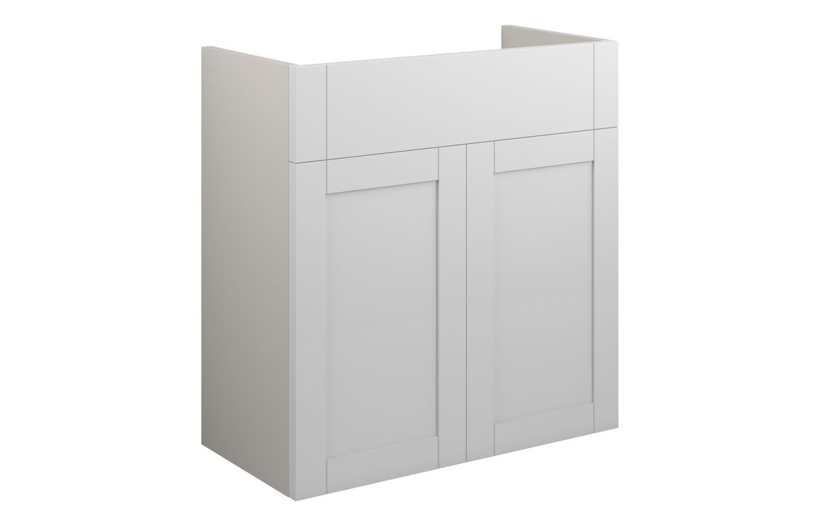 Arizona 600mm Standard Basin Unit - Matt White (Grey Cab)