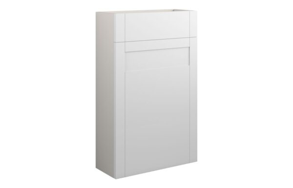 Arizona 500mm Slim WC Unit - Matt White (Grey Cab)