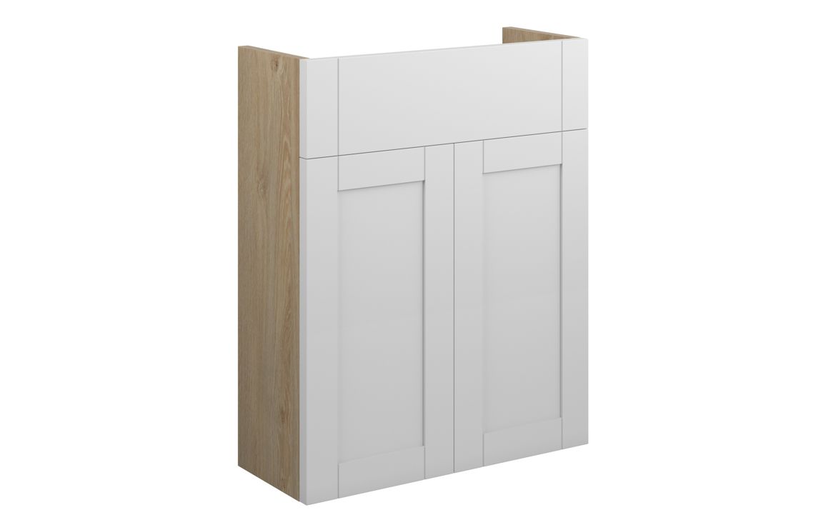 Arizona 500mm Slim Basin Unit - Matt White (Oak Cab)