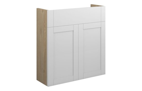 Arizona 600mm Slim Basin Unit - Matt White (Oak Cab)