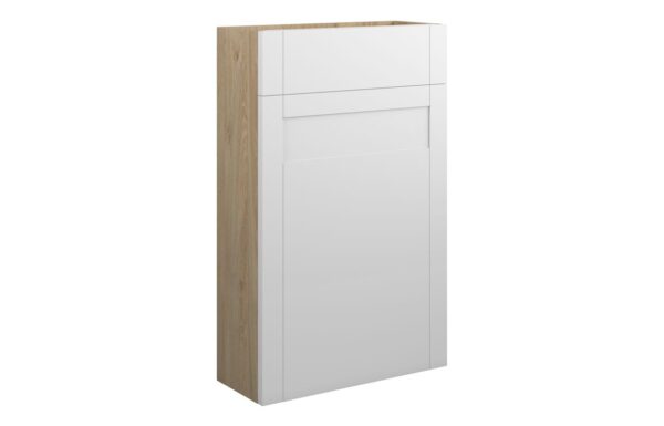 Arizona 500mm Slim WC Unit - Matt White (Oak Cab)