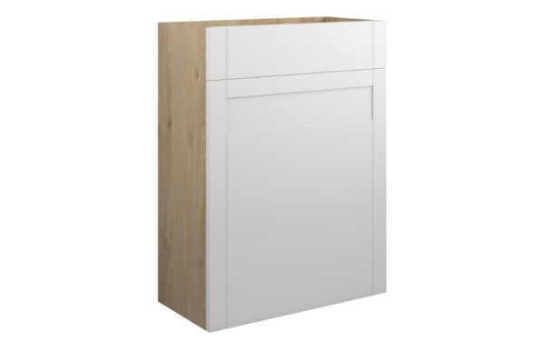 Arizona 600mm Standard WC Unit - Matt White (Oak Cab)