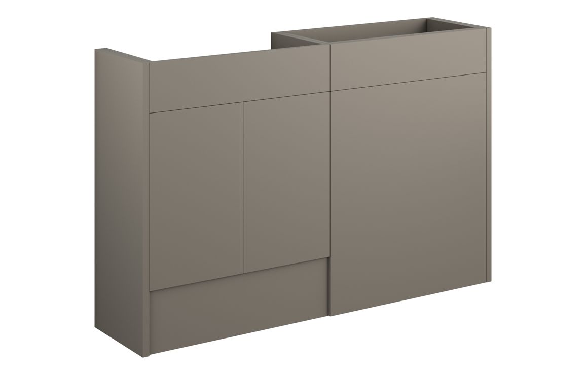 Nevada 1236mm Standard Basin & WC Unit Pack - Matt Stone (Oak Cab)
