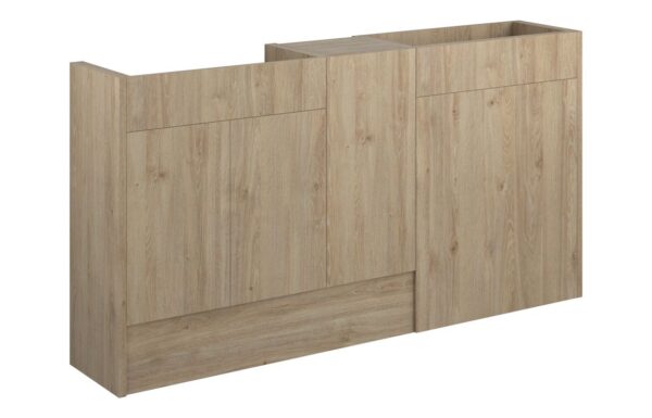 Nevada 1536mm Standard Basin  WC & 1 Door Unit Pack - Havana Oak (Grey Cab)