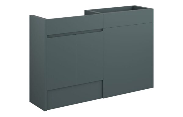 Kentucky 1236mm Standard Basin & WC Unit Pack - Matt Green Camo (Grey Cab)