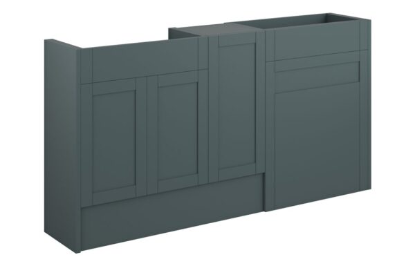 Arizona 1536mm Standard Basin WC & 1 Door Unit Pack - Matt Green Camo (Grey Cab)