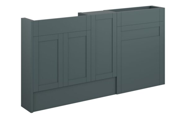 Arizona 1536mm Slim Basin WC & 1 Door Unit Pack - Matt Green Camo (Grey Cab)