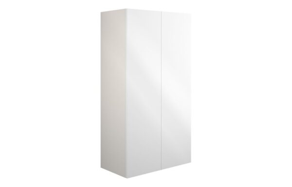Nevada 600mm Standard 2 Door Storage Unit - White Gloss (Grey Cab)