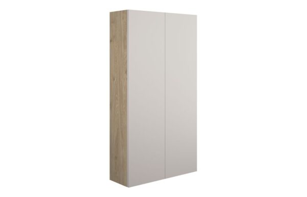 Nevada 600mm Slim 2 Door Storage Unit - Matt Dove Grey (Oak Cab)
