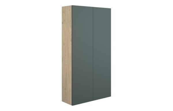 Nevada 600mm Slim 2 Door Storage Unit - Matt Green (Oak Cab)