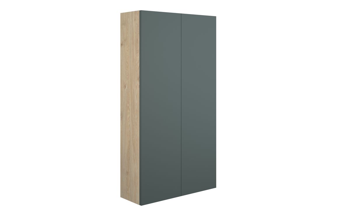 Nevada 600mm Slim 2 Door Storage Unit - Matt Green (Oak Cab)