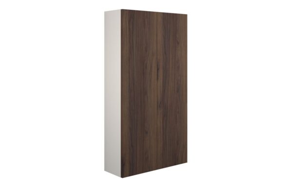 Nevada 600mm Slim 2 Door Storage Unit - Warm Walnut (Grey Cab)