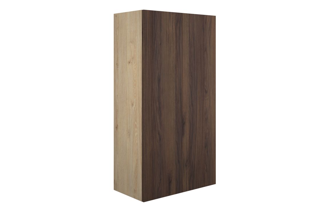 Nevada 600mm Standard 2 Door Storage Unit - Warm Walnut (Oak Cab)