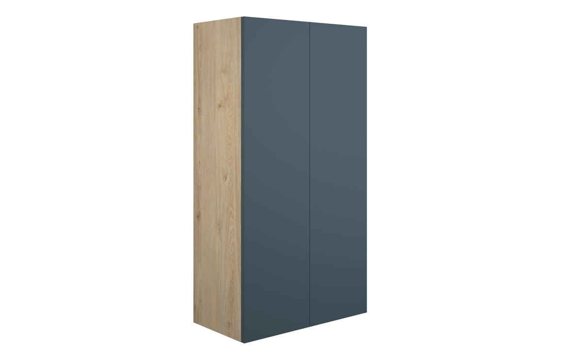 Nevada 600mm Standard 2 Door Storage Unit - Matt Arley Blue (Oak Cab)