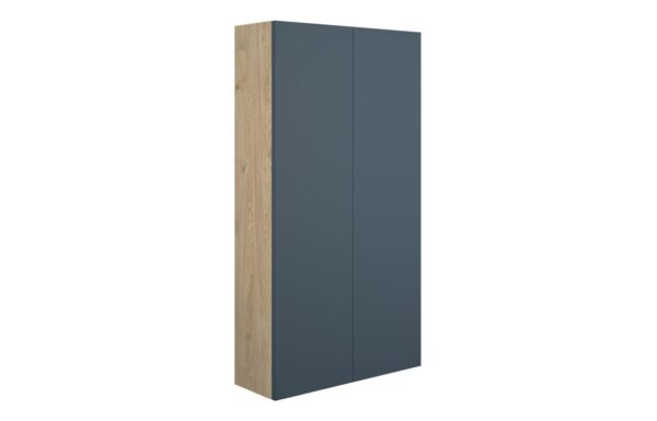 Nevada 600mm Slim 2 Door Storage Unit - Matt Arley Blue (Oak Cab)