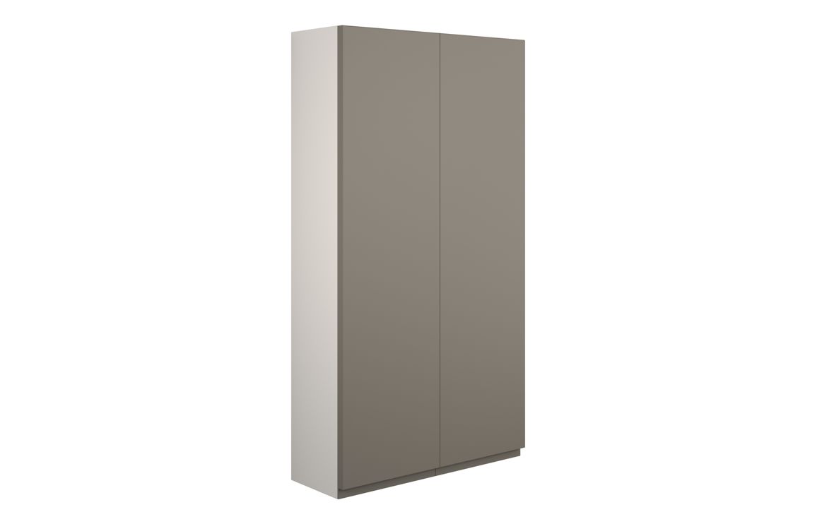 Kentucky 600mm Slim 2 Door Storage Unit - Matt Stone (Grey Cab)