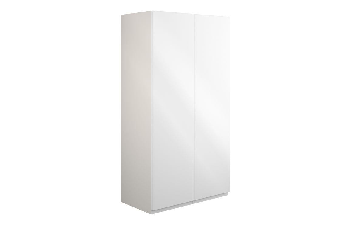 Kentucky 600mm Standard 2 Door Storage Unit - White Gloss (Grey Cab)
