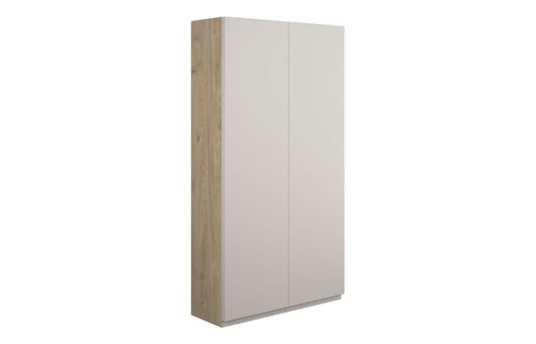 Kentucky 600mm Slim 2 Door Storage Unit - Matt Dove Grey (Oak Cab)