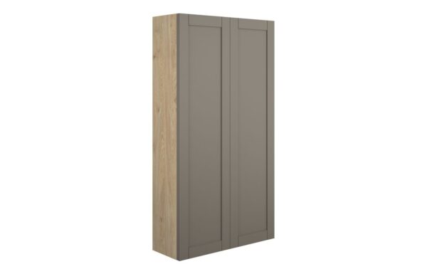 Arizona 600mm Slim 2 Door Storage Unit - Matt Stone (Oak Cab)