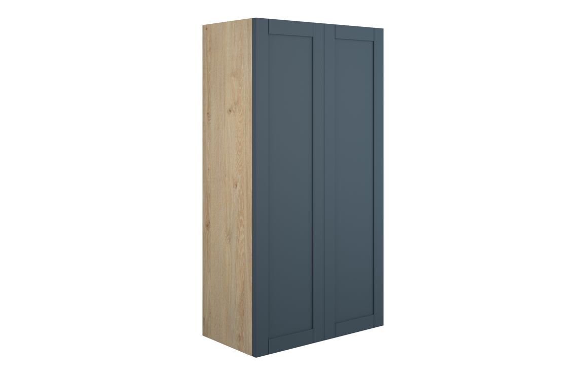 Arizona 600mm Standard 2 Door Storage Unit - Matt Arley Blue (Oak Cab)