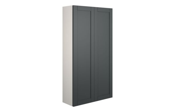 Arizona 600mm Slim 2 Door Storage Unit - Matt Graphite Grey (Grey Cab)