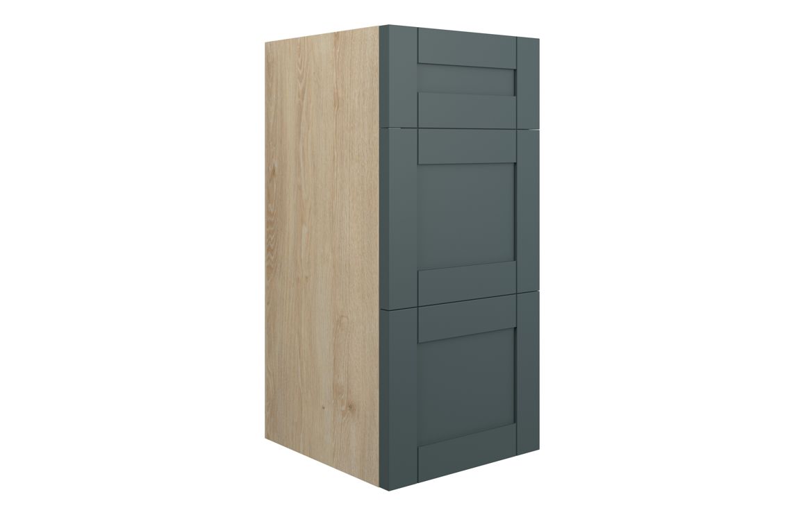 Arizona 300mm Standard 3 Drawer Unit - Matt Green Camo (Oak Cab)