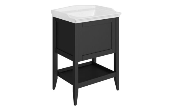Missouri 650mm Floor Standing 1 Drawer Basin Unit w/Basin - Matt Anthracite