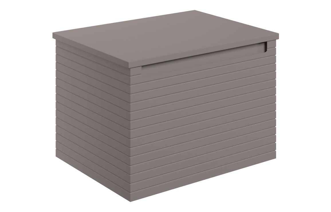 Wyoming 610mm Wall Hung 1 Drawer Basin Unit & Worktop - Matt Taupe