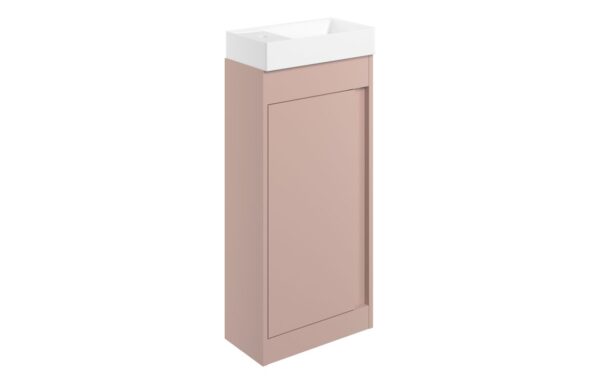 Dakota 410mm Floor Standing Unit Inc. Basin - Matt Antique Rose