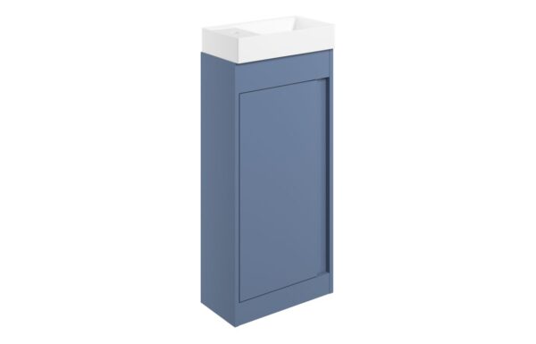 Dakota 410mm Floor Standing Unit Inc. Basin - Matt Misty Blue